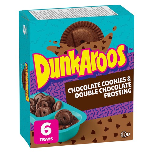 DunkAroos Chocolate Cookies Chocolate Frosting 6 x 28 g