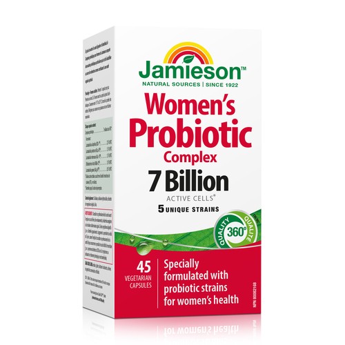 Jamieson Women's Probiotic Complex Vegetarian Capsules 45 Count