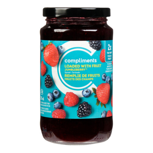 Compliments Jumbleberry Double Fruit Spread 375 ml