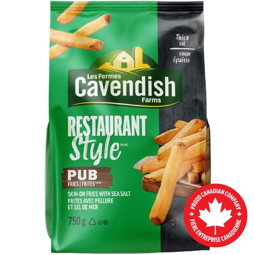 Les Fermes Cavendish Frites de style pub restaurant 750 g