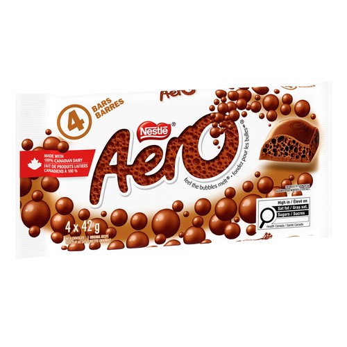 Nestlé Aero Milk Chocolate Bar 4 x 42 g