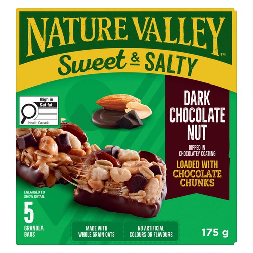 Nature Valley Sweet & Salty Granola Bars Chewy Dark Chocolate 5 Pack 175 g