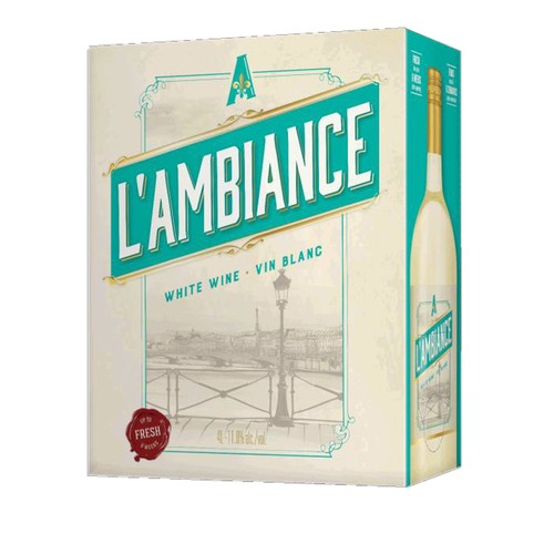 L'Ambiance 11.0% Alcohol White Wine 4 L (bottle)