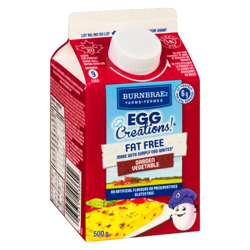 Burnbrae Farms Egg Creations Fat-Free Egg Whites Garden Vegetable 500 g