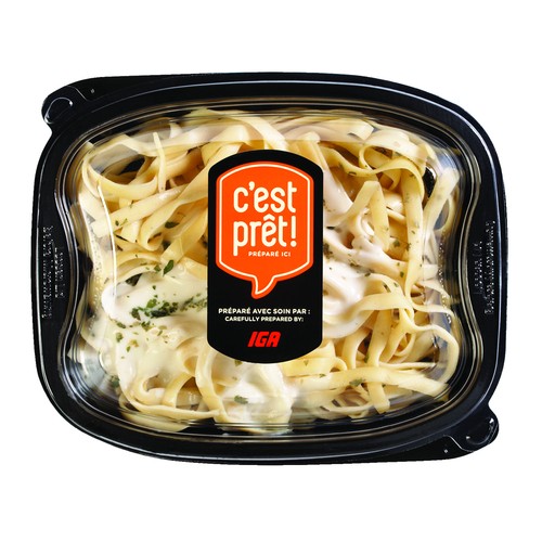 C'est prêt! Fettucine Alfredo