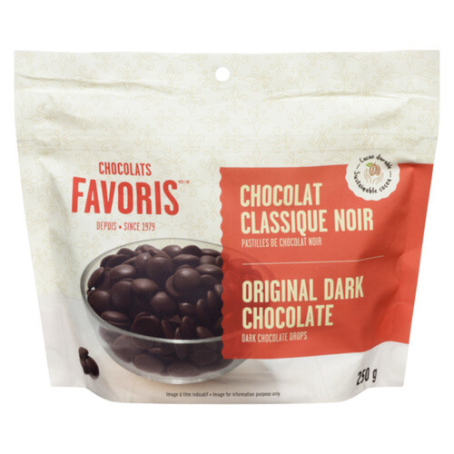 Chocolats Favoris Dark Chocolate Drops Original 250 g