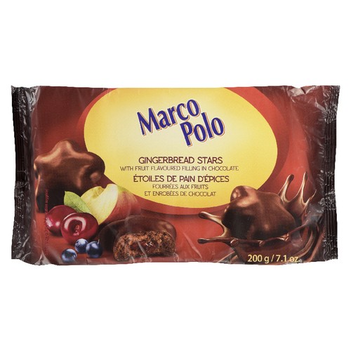 Marco Polo Gingerbread Stars With Fruit Filling 200 g