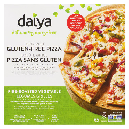 Daiya Dairy-Free Gluten-Free Frozen Pizza Fire Roasted Vegetable 492 g