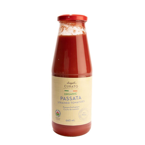 Longo's Curato Organic Passata Strained Tomatoes 660 ml