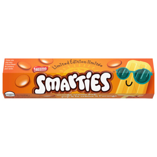 Smarties Pop Tube Orange Cream 38 g