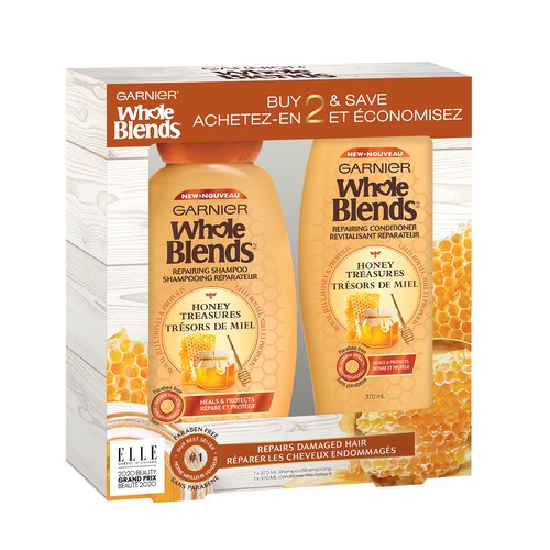 Garnier Whole Blends Honey Shampoo and Conditioner Value Pack