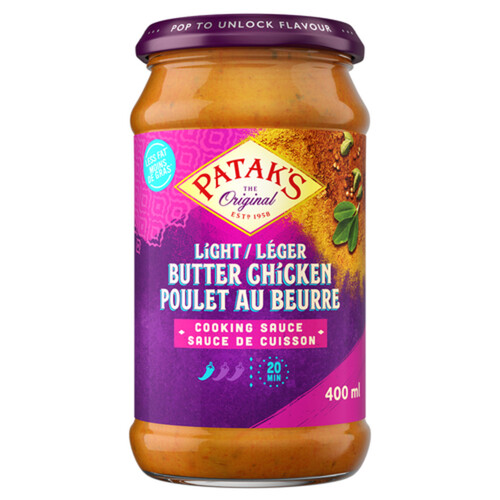 Patak's Cooking Sauce Light Butter Chicken 400 ml