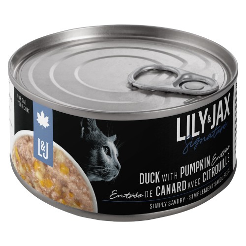 Lily & Jax Duck With Pumpkin Entrée Wetfood For Cats Of All Life Stages Cat Food 85 g