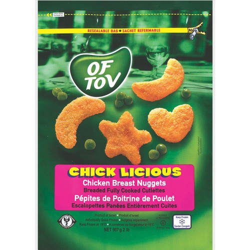 Of Tov Frozen Chick Licious Chicken Breast Nuggets 907 g