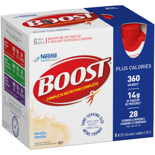 Nestle Health Science Boost Meal Replacement Diet Drink Vanilla 6 x 237