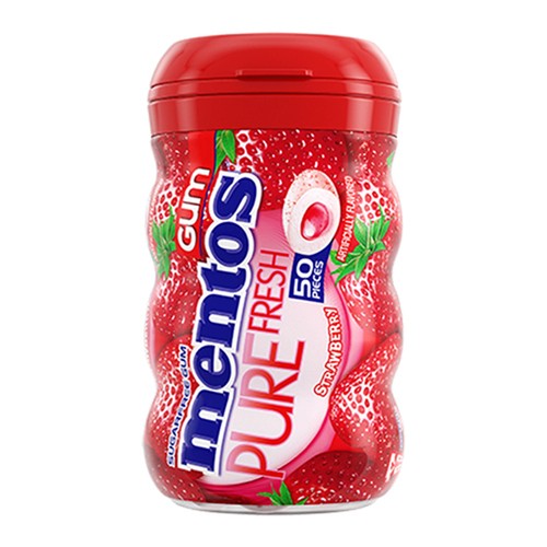 Mentos Gum Strawberry 50 Pieces