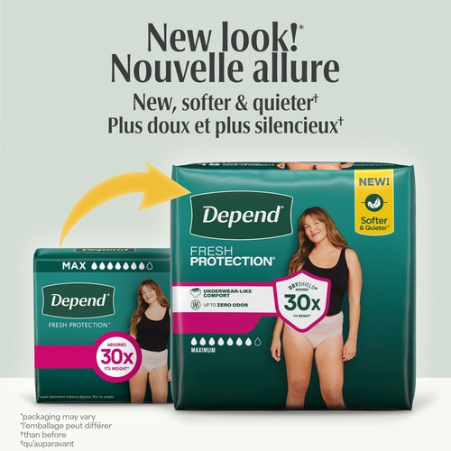 Depend Women's Underwear Medium 18 Pack