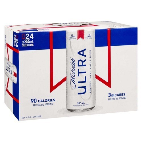 Michelob Ultra Beer 4% Alcohol 24 x 355 ml (cans)