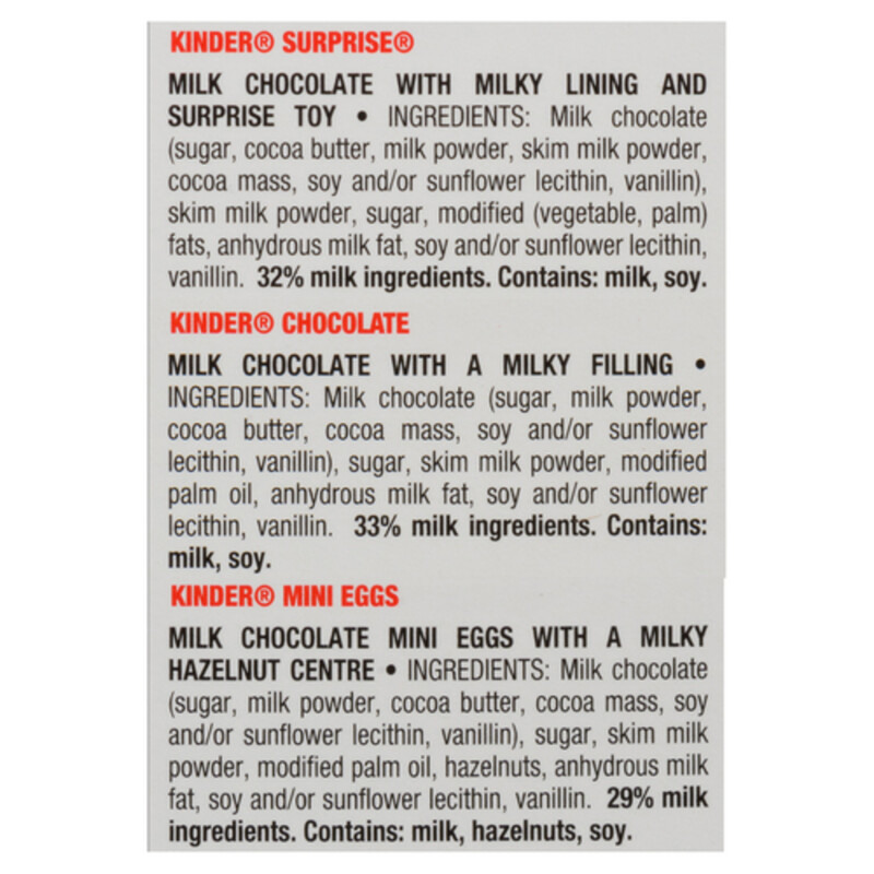 Kinder Mix Chocolate Pink T24 Advent Calendar 182 g Voilà Online Groceries & Offers