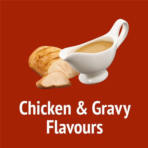 Friskies Cat Treats Party Mix Gravy-Licious Crunch Chicken And Gravy 170 g