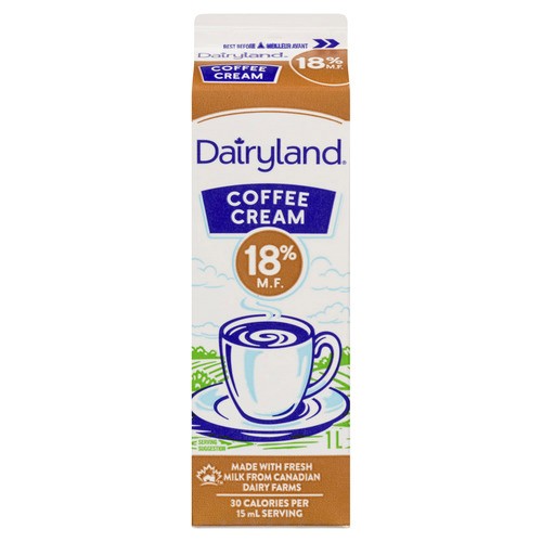 Dairyland 18% Coffee Cream 1 L