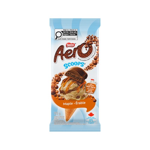 Nestlé Aero Chocolate Bar Scoops Maple 105 g