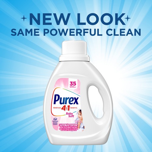 Purex Baby Soft Liquid Laundry Detergents 1.17 L