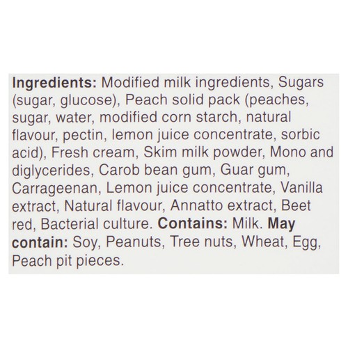 Chapman's Frozen Yogurt Canadian Peaches & Cream 2 L
