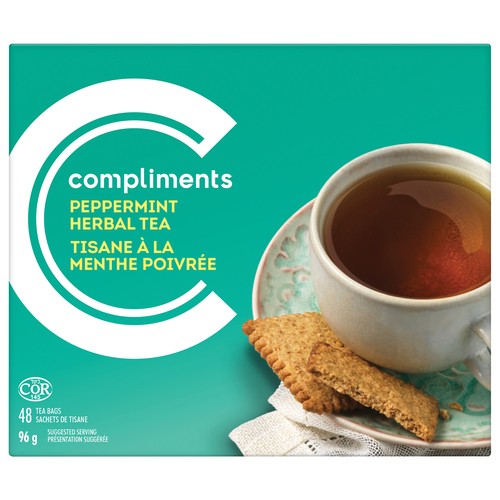 Compliments Herbal Tea Peppermint 48 Tea Bags
