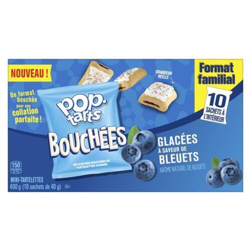 Kellogg's Pop Tart Bites Frosted Blueberry 10 Count 400 g