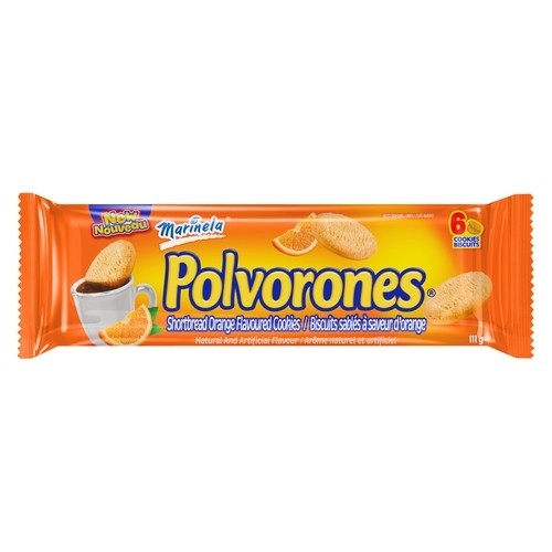Marinela Polvorones Cookies Shortbread Orange Flavour 111 g