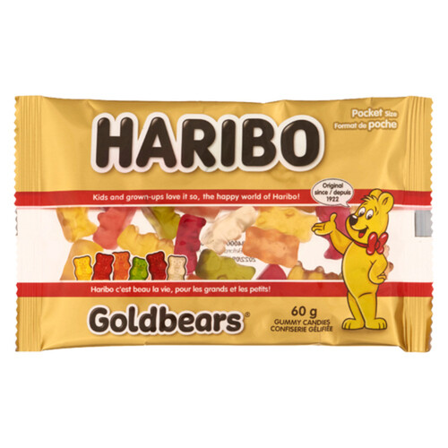 Haribo Gummy Candy Gold Bear 60 g