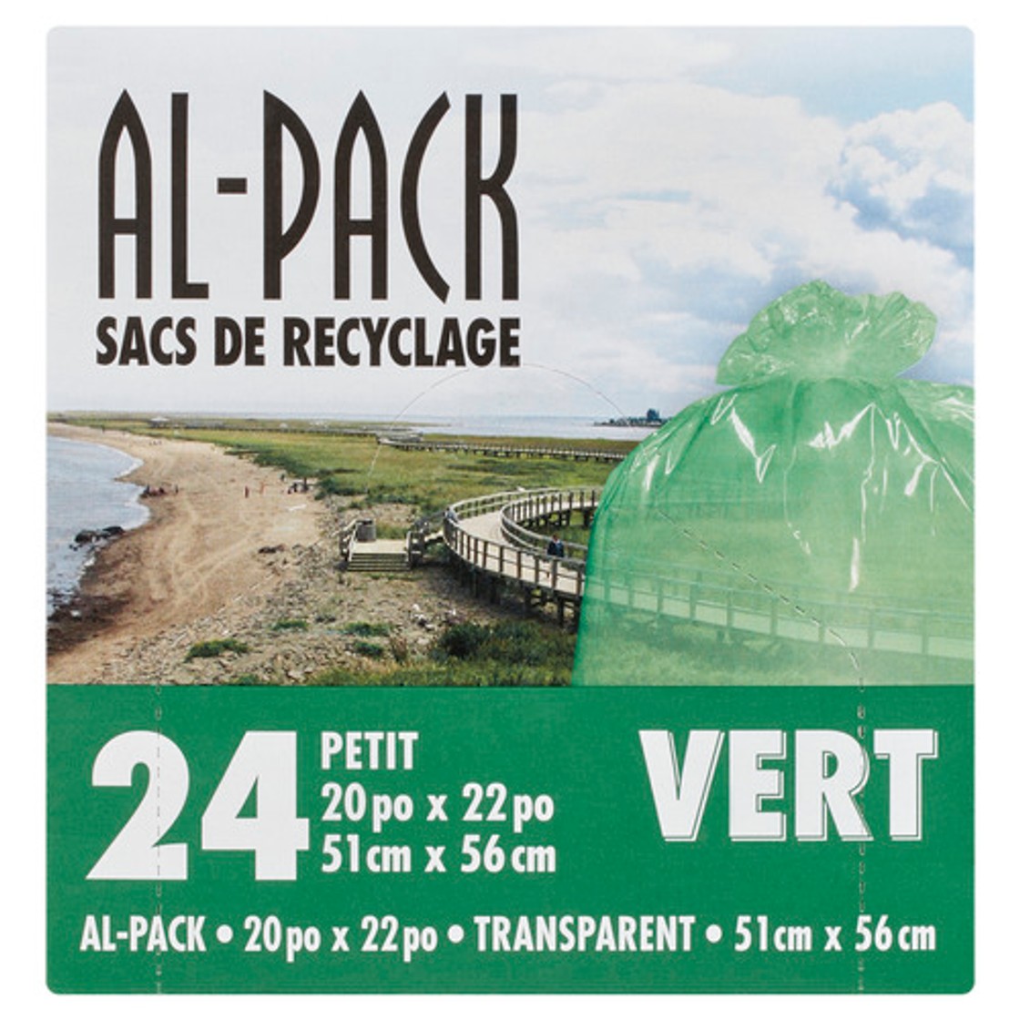 Al-Pack Recycling Bags Green Small 24 Bags - Voilà Online Groceries ...