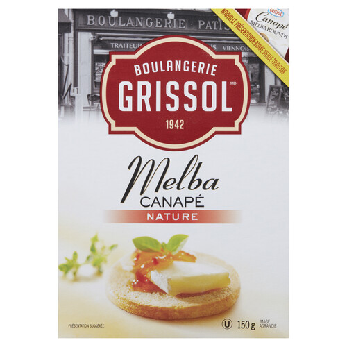 Grissol Melba Toast Canape Plain 150 g