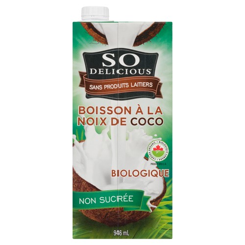 So Delicious Organic Coconut based beverage Unsweetened 946 ml