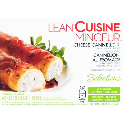 Lean Cuisine Frozen Dinner Cheese Cannelloni 246 g