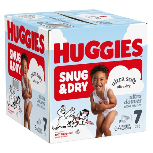 Huggies Snug & Dry Diapers Size 7 54 Count