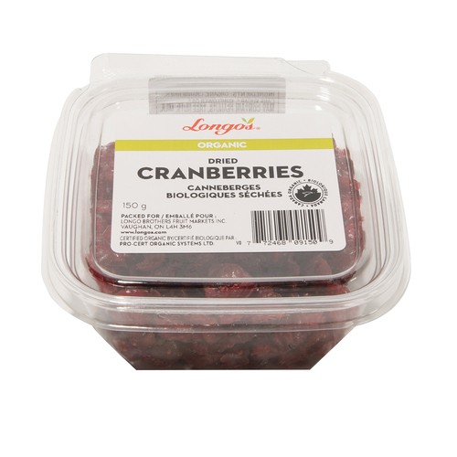 Longo's Organic Dried Cranberries 150 g