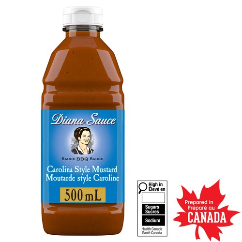 Diana Carolina Style Mustard BBQ Sauce, 500 mL Bottle