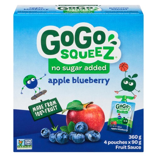 GoGo Squeez Fruit Sauce Apple Blueberry 360 g
