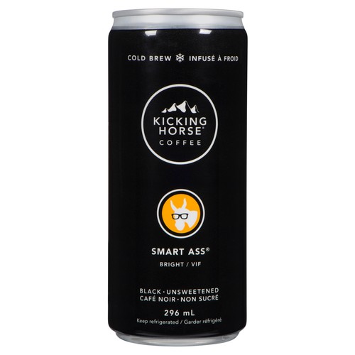 Kicking Horse Coffee Cold Brew Smart Ass Black Unsweetened 296 ml