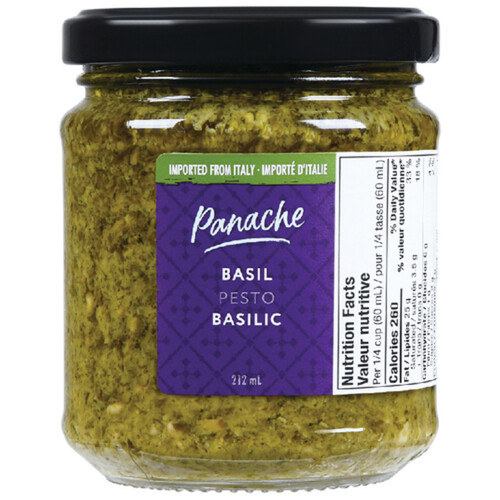 Panache Pesto Sauce With Basil 212 ml