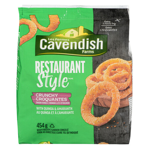 Cavendish Farms Frozen Quinoa Onion Rings Restaurant Style 454 g