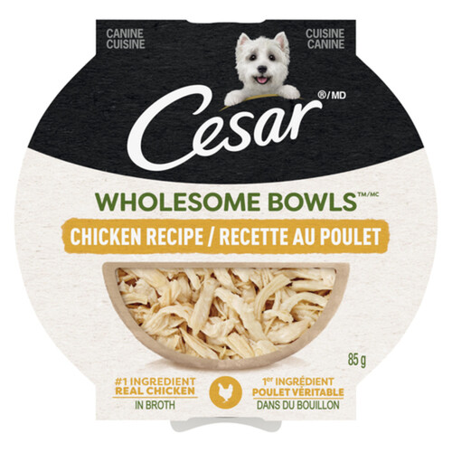 Cesar Wet Dog Food Adult Wholesome Bowls Chicken 85 g