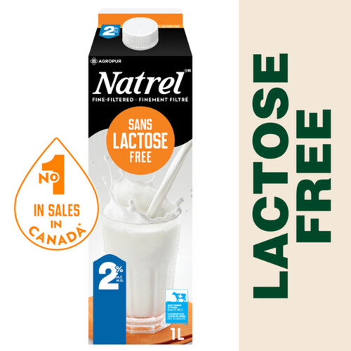 Natrel Lactose-Free 2% Milk 1 L