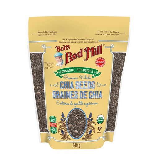 Bob's Red Mill Gluten-Free Organic Whole Chia Seeds 340 g