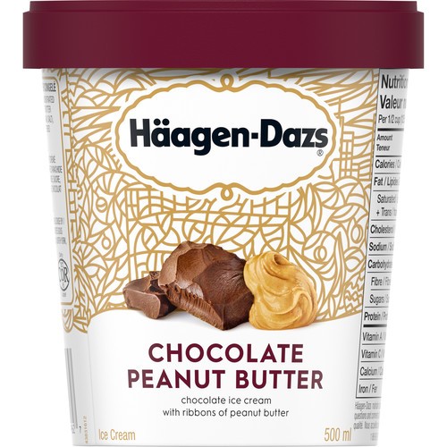 Häagen-Dazs Ice Cream Chocolate Peanut Butter 500 ml