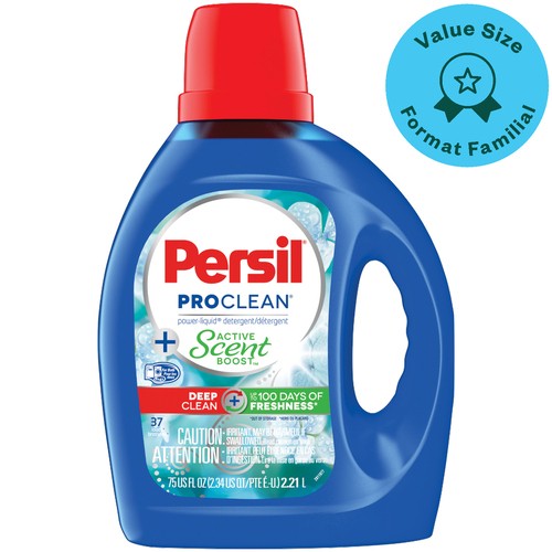 Persil Liquid Laundry Detergent Active Scent Boost Value Size 2.21 L