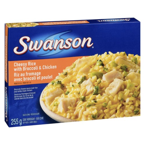 Swanson Frozen Meal Cheesy Rice Chicken 255 g