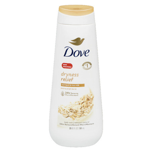 Dove Dryness Relief Body Wash Oatmeal & Rice Milk For Healthy-Looking Skin 591 ml